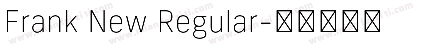 Frank New Regular字体转换